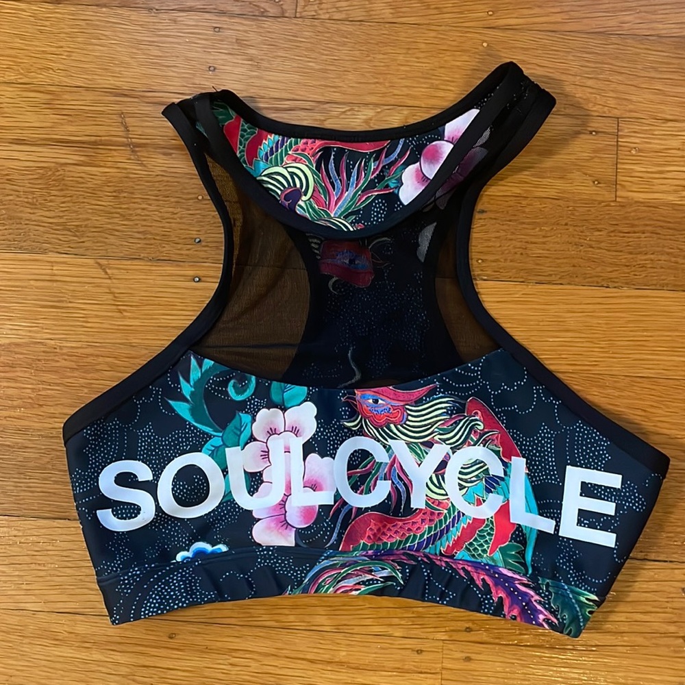 SoulCycle Floral Sports Bra size Small NWOT